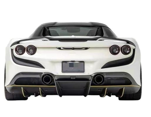 Auto Parts ForFerrari F8 Carbon Fiber Body Kit F8 Upgrade Novi Style Diffuser Carbon Fiber Diffuser