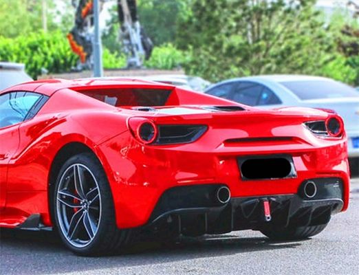 For Ferrari 488 Carbon Fiber Body Kit 488 Upgraded Capristo Style Carbon Fiber Front Lip Diffuser Spoiler