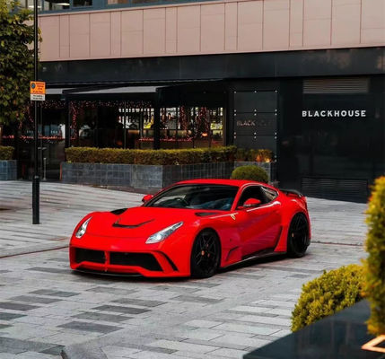 For Ferrari F12 Carbon Fiber Wide-body Kit F12 Upgrade NOtc N-Largos-style Rear Bumper Carbon Fiber Wide-body Kit