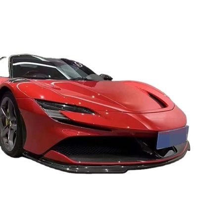 For Ferrari SF90 Dry Carbon Fiber Body Kit SF90 RH Style Carbon Fiber Front Lip Diffuser Spoiler Side Skirt Body Kit