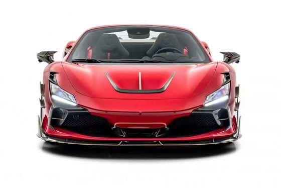 Auto Parts for Ferrari F8 Carbon Fiber Body Kit F8 Upgrade MSY Style Front Shovel Diffuser Spoiler Side Skirt Body Kit