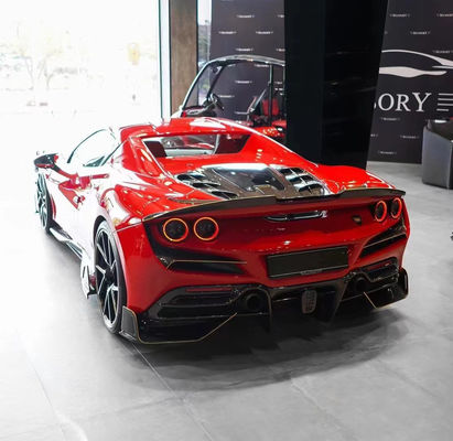 Auto Parts for Ferrari F8 Carbon Fiber Body Kit F8 Upgrade MSY Style Front Shovel Diffuser Spoiler Side Skirt Body Kit