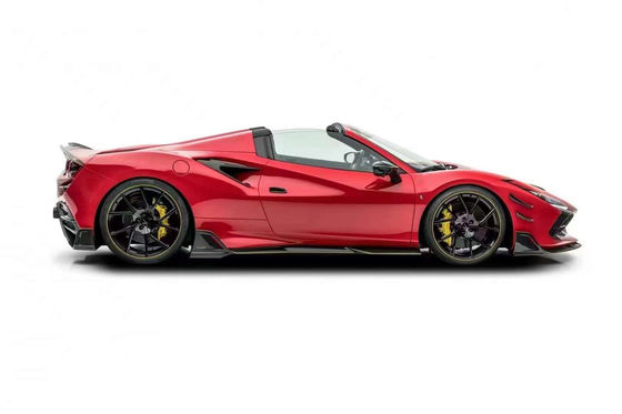 Auto Parts for Ferrari F8 Carbon Fiber Body Kit F8 Upgrade MSY Style Front Shovel Diffuser Spoiler Side Skirt Body Kit