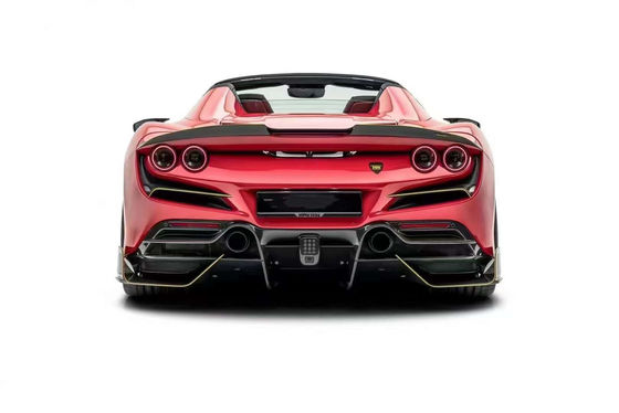 Auto Parts for Ferrari F8 Carbon Fiber Body Kit F8 Upgrade MSY Style Front Shovel Diffuser Spoiler Side Skirt Body Kit