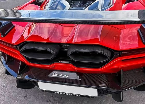 Revuelto Lamborghini Body Kit DMC Style Red Carbon Fiber Spoiler Wing