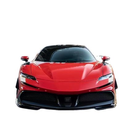 For Ferrari SF90 Carbon Fiber Body Kit SF90 Upgrade RYFT Style Jump Down Front Lip Diffuser Spoiler Body Kit