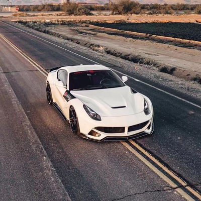 For Ferrari F12 Carbon Fiber Body Kit F12 Upgrades the SVR-style Front and Rear Bumper Spoilers With Hood Fenders