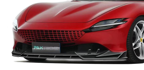Dry Carbon Fiber  for Ferrari ROMA Carbon Fiber Body KitROMA Carbon Fiber Front Lip Diffuser Spoiler Hood Grill Body Kit