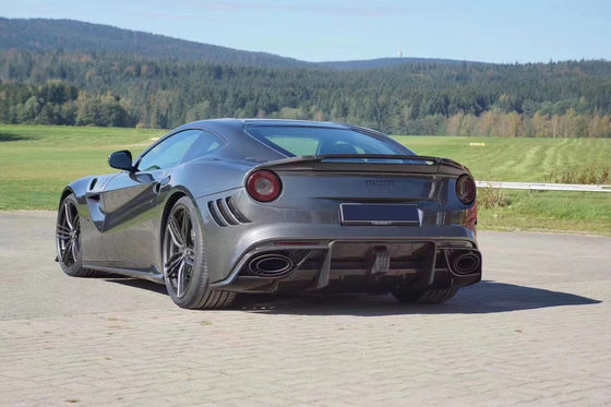 For Ferrari F12 Dry Carbon Fiber Body Kit F12 Upgraded MSY Style Front and Rear Bumper Spoiler Hood