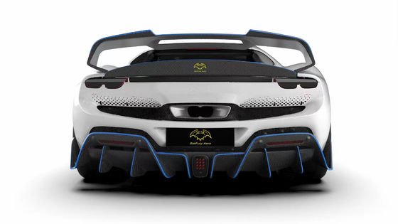 296GTB Ferrari Kit Car Body 2021 Dry Carbon Fiber Front Lip Car Front Bumper Diffuser