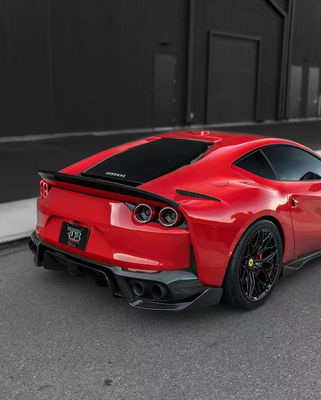 1016 Ferrari Body Kit 812 190mm  Carbon Fiber front bumper diffuser Spoiler