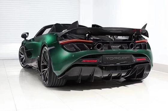 Carbon Fiber Carbon Fiber Body Kit for McLaren 720S 720 Upgraded TOPCAR Style Front Shovel Rear Diffuser Spoiler Cover