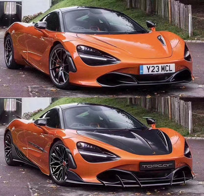 Carbon Fiber Carbon Fiber Body Kit for McLaren 720S 720 Upgraded TOPCAR Style Front Shovel Rear Diffuser Spoiler Cover
