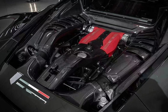 488 Ferrari Body Kit Dry Carbon Fiber Engine Shield OEM Carbon Fiber Oil Cap