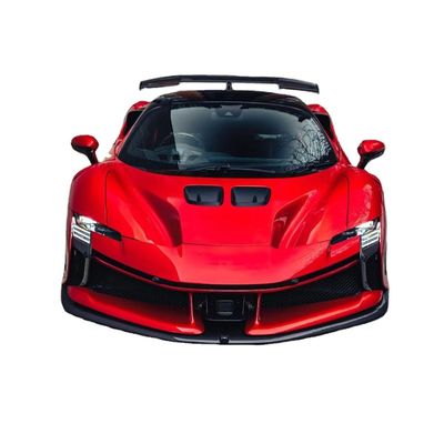 SF90FXX Ferrari SF90 Body Kit Front And Rear Car Bumper Side Skirt Hood Taillights
