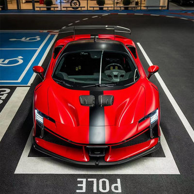 SF90FXX Ferrari SF90 Body Kit Front And Rear Car Bumper Side Skirt Hood Taillights