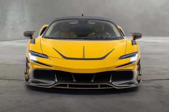 SF90 Ferrari Body Kit MSY Style Carbon Fiber Rear Bumper Lip Spoiler Side Skirt