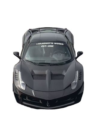 458 Ferrari Body Kit LB Style Front And Rear Bumper 2011 - 2014 Hood Spoiler For Car