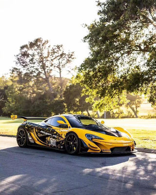 For McLaren P1 Body Kit   P1 Upgraded GTR Style Front and Rear Bumper Spoilers Carbon Fiber Body Kit