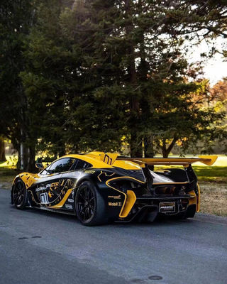 For McLaren P1 Body Kit   P1 Upgraded GTR Style Front and Rear Bumper Spoilers Carbon Fiber Body Kit