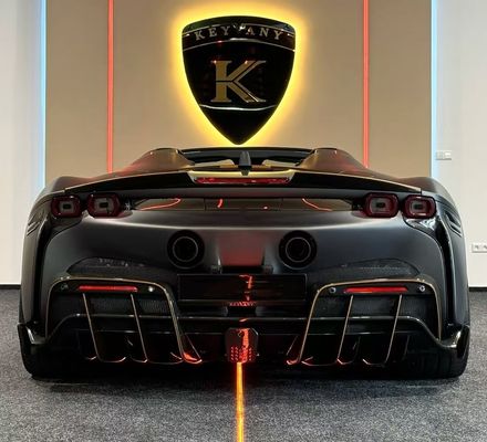 Ferrari SF90 Carbon Fiber Body SF90 KY PP Plastic Diffuser Spoiler Side Skirt Body Kit