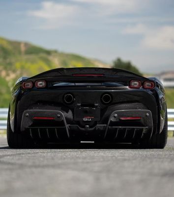 SF90 Ferrari Carbon Fiber Body Kit 1016 Style Front Lip Air Intake Black Spoiler Fender