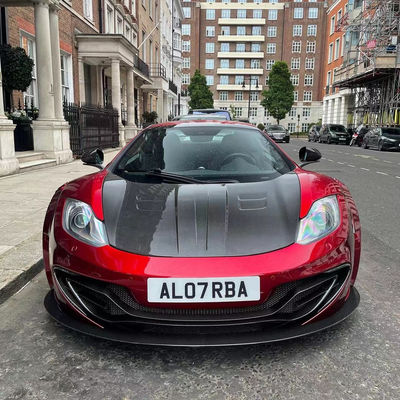 MP4 12C Mclaren Body Kit MSY Style Front Rear Bumper Spoiler Widebody Kit Red Black