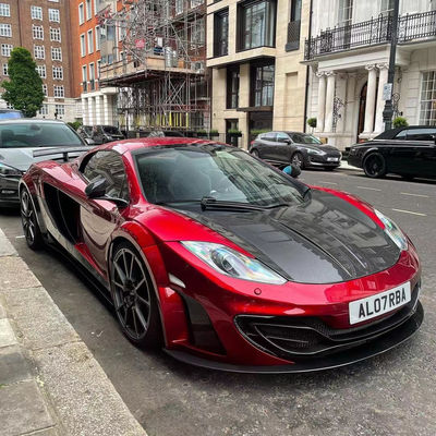 MP4 12C Mclaren Body Kit MSY Style Front Rear Bumper Spoiler Widebody Kit Red Black