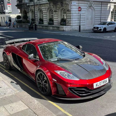MP4 12C Mclaren Body Kit MSY Style Front Rear Bumper Spoiler Widebody Kit Red Black