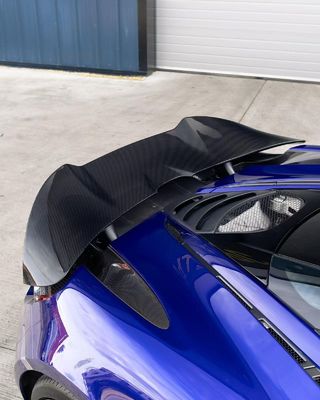 Blue 720s Wide Body Kit McLaren  Carbon Fiber Front Lip Diffuser Spoiler Kit
