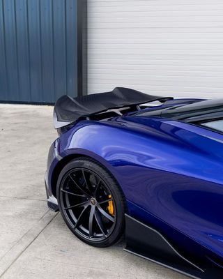 Blue 720s Wide Body Kit McLaren  Carbon Fiber Front Lip Diffuser Spoiler Kit