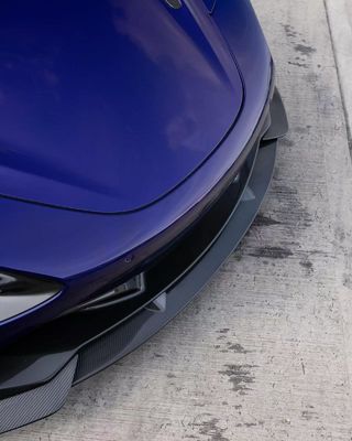 Blue 720s Wide Body Kit McLaren  Carbon Fiber Front Lip Diffuser Spoiler Kit