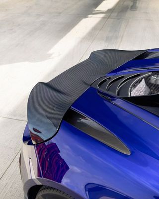 Blue 720s Wide Body Kit McLaren  Carbon Fiber Front Lip Diffuser Spoiler Kit
