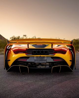 720s Mclaren Body Kit Carbon Fiber Widebody ZE Style Front And Rear Bumper