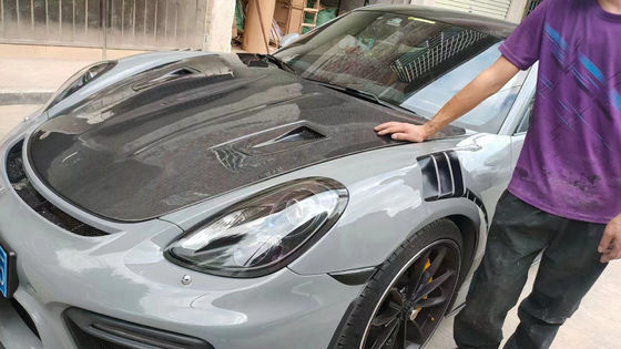 Carbon Fiber Products for Porsche 981 Boxster Carbon Fiber Hood 981 Carbon Fiber Engine Hatch Cover 2013-2015