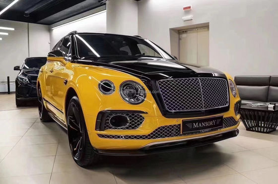 For Bentley Bentayga Carbon Fiber Body Kit Bentayga Upgrades the W12 Style Carbon Fiber Front Lip Diffuser Spoiler