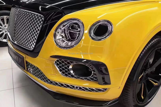 For Bentley Bentayga Carbon Fiber Body Kit Bentayga Upgrades the W12 Style Carbon Fiber Front Lip Diffuser Spoiler