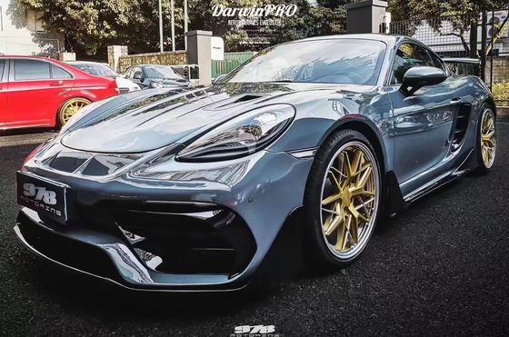 New Product for Porsche 718 Boxster Body Kit 718 Upgraded PD-style Front and Rear Bumper Tuyere Spoilers