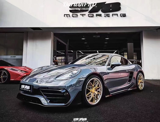 New Product for Porsche 718 Boxster Body Kit 718 Upgraded PD-style Front and Rear Bumper Tuyere Spoilers