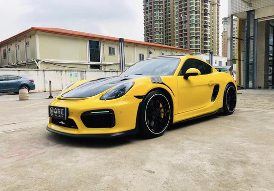 PU Plastic Products for Porsche Boxster 981 Body Kit Boxster 981 Upgraded GT4 Front and Rear Bumper Spoilers