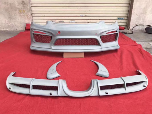 PU Plastic Products for Porsche Boxster 981 Body Kit Boxster 981 Upgraded GT4 Front and Rear Bumper Spoilers