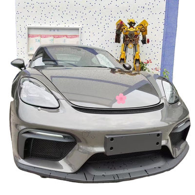 PP Plastic Material  718 Boxster Body Kit 718 Upgraded GT4 Style Front and Rear Bumpers  Spoiler
