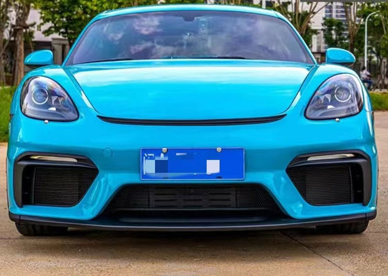 PP Plastic Material  718 Boxster Body Kit 718 Upgraded GT4 Style Front and Rear Bumpers  Spoiler
