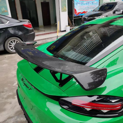 2022 New Products 987Cayman 981Boxster 718 Carbon Fiber Spoiler for Porsche 987 981 718 Carbon Fiber Spoiler Wing