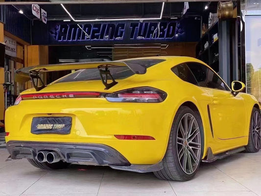 2022 New Products 987Cayman 981Boxster 718 Carbon Fiber Spoiler for Porsche 987 981 718 Carbon Fiber Spoiler Wing