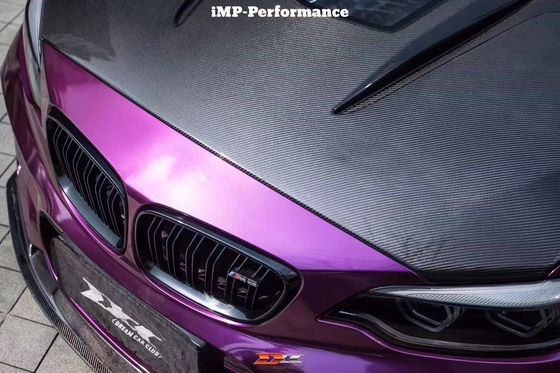 IMP Style Carbon Fiber Hood  ForBMW M2 2 Series F22 F87 Carbon Fiber Engine Cover Engine Hatch Cover