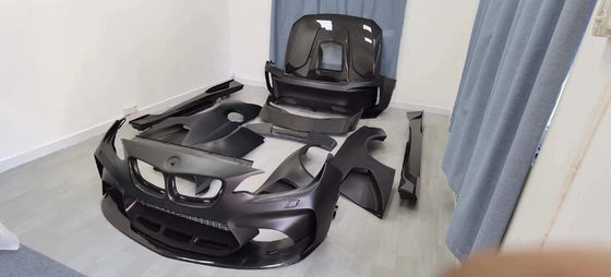 For BMW F22 F87 2 Series M2 Body Kit M2 M235 Upgrade IMP Style Front and Rear Bumper Spoiler Wide Bodyki