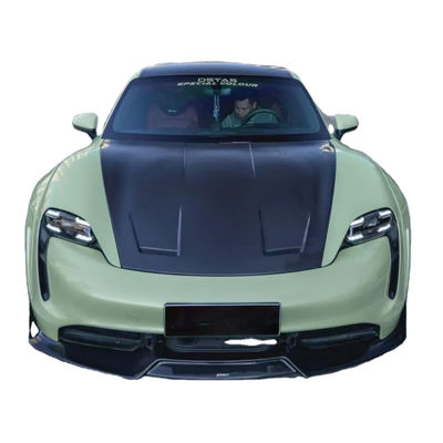 New Product for Porsche Taycan Carbon Fiber  Body Kit  Taycan Wide Bodyki Front Shovel Side Skirt Spoiler Diffuser
