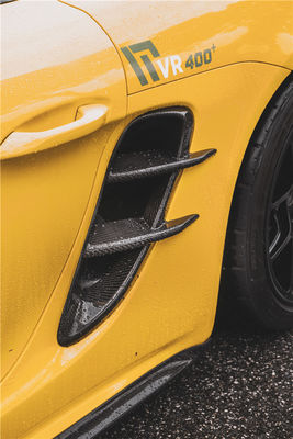 New Product for Porsche Cayman Carbon Fiber Tuyere  718 Boxster Carbon Fiber Side air Inlet