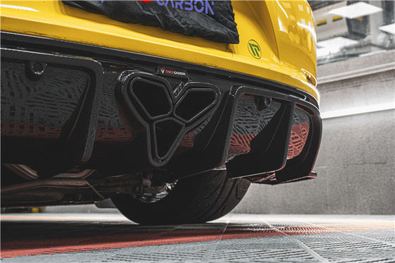 For Porsche 718 Boxster Cayman Body Kit Carbon Fiber Material 718 Carbon Fiber Rear Diffuser EVO Style 718 Carbon Fiber Body Kit